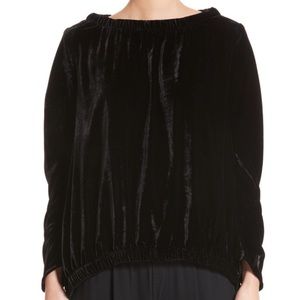 Zero Maria Cornejo black velvet top